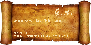 Gyurkovits Adrienn névjegykártya