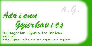 adrienn gyurkovits business card